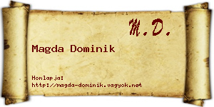 Magda Dominik névjegykártya